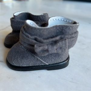 American Girl Doll Grey Wool boots